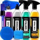 Kit Shampoo Para Carro V-Floc Cera Tok Final Limpador Sintra Fast Revitalizador Intense Vonixx