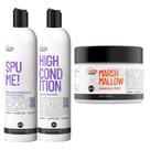 Kit Shampoo Spume, Cond e Máscara Marshmallow Curly Care