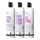 Kit Shampoo Spume, High Cond e Be Free Leave In Curly Care