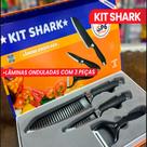 Kit Shark Com 3 Peças Lâminas Onduladas Aço Inoxidável Gp6