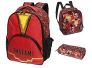Kit Shazam Mochila + Lancheira + Estojo