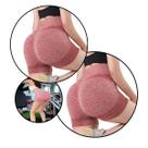 Kit Short Fitness Sem Costura Push Up Levanta Empina Bumbum Cintura Alta Feminino Yoga Corrida Treino Academia Poliéster