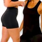 Kit SHORT Legging REDINHA corrida + Regata Dry Fit Fitness Cintura alta Academia 170