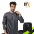 Kit Shorts Bermuda TACTEL + Camiseta Academia MASCULINO MANGA LONGA PROTEÇÃO UV SOLAR 733