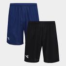 Kit Shorts Diadora Com 2 Peças Masculino Kit Shorts Diadora Com 2 Peças Masculino