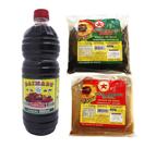 Kit Shoyu Macrobiótico 900ml + Misso Claro + Escuro 500g