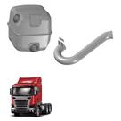 Kit Silencioso Com Saida Lado Direito Scania S4 S5 Aço Comp.