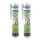 Kit Silicone Acético TekBond Transparente Vedação Construção 270ml/256g