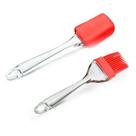Kit Silicone com Espátula e Pincel Coral - Art House