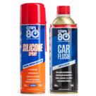 Kit Silicone Spray E Car Flush Limpa Motor Car80