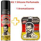 Kit Silicone Spray Perfumado Men 400 ml + Aromatizante Atutomotivo Central Sul