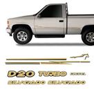 Kit Silverado D20 2000/2001 Faixa Lateral Emblemas Resinados