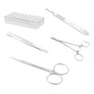 Kit Simples 4 Peças Aço Inox Com Estojo