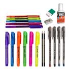 KIT Simples LEOLEO Volta Às Aulas Borracha Caneta Lápis Apontador Material Escolar Papelaria