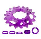 Kit Single Conversor Cog Cassete k7 HG 18 Dentes Bike Mtb
