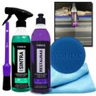 Kit Sintra Fast + Restaurax 500ml + Pano + Aplicador Vonixx + Pincel Zacs