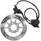 Kit sistema de freio a disco completo CG150 Titan Sport 2004 a 2008 caliper flexivel pinça pastilha