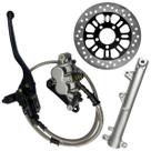 Kit Sistema Freio Burrinho Pinça Titan Fan 150 160 2009 A 2017 Garfo Canela Disco Freio Dianteiro Sem Freio Cbs