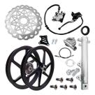 Kit Sistema Freio Disco Discão Roda 6 Palitos Titan Fan 150