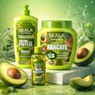 Kit Skala Abacate Creme De Tratamento 1kg + Creme de Pentear 500g + Óléo Brilho Radiante 90ml Kit Skala Abacate Creme De Tratamento 1kg + Creme de Pentear 500g + Óléo Brilho Radiante 90ml