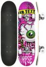 Kit skate radical super com acessórios olho rosa