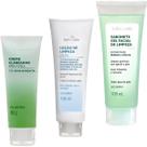 Kit Skin Care 3 Itens Loção de Limpeza Remove Residuos Extrato de pepino Clareador Mosqueta Sabonete