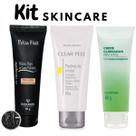 Kit Skin Care Peeling de Cristal + Máscara Remove Cravos + Clareador da Pele