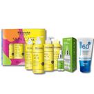 KIT Skincare Anti Acne e Oleosidade Rhenuks, Sérum Secativo Espinhas , Protetor Solar Facial Sem cor FPS60 Dermachem, 6 ITENS