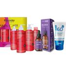 Kit Skincare Anti Rugas e linhas de expressão e Sérum Bioretinol efeito peeling e Protetor Solar sem cor FPS60