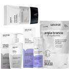 Kit Skincare Completo Facial e Corporal Com Máscara De Argila/Inibidor De Pelos Clareador