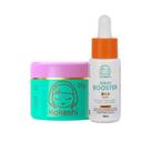Kit Skincare Facial Kokeshi Sérum Booster e Creme Pele de Porcelana
