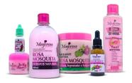 Kit Skincare Rosa Mosqueta Maycrene Cremes Corporal, Facial e Esfoliante + Sérum, Água Micelar, Óleo Kit Skincare Rosa Mosqueta Maycrene Cremes Corporal, Facial e Esfoliante + Sérum, Água Micelar, Óleo