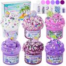 Kit Slime LAWOHO Gradient Purple, 6 pacotes de 360 ml para crianças