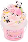 Kit Slime MermaidSlime Manteiga de pêssego rosa com suplementos de panda 300 ml