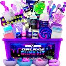 Kit Slime: Papelaria original Galaxy com brilho no escuro