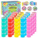 Kit Slime Remethsu 118 Clear Crystal com esferas de espuma 30 mL x118