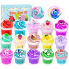 Kit Slime Tzsofesko, 15 pacotes, manteiga de duas cores, não pegajosa