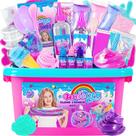 Kit Slime ZonFrto Mini Unicorn Glimmer Crunchy, Butter, Galaxy