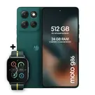Kit smartphone moto g86 512 GB + moto watch fit