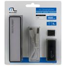 Kit Smartphone: Power Bank, Pen Drive e Cartão de Memória 8GB MC200 - Multilaser Kit Smartphone: Power Bank, Pen Drive e Cartão de Memória 8GB MC200 - Multilaser