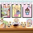 Kit só um bolinho decoração Bobbie Goods Aniversário festa em casa banner, topo bolo