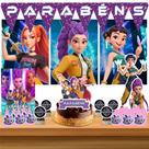 Kit só um bolinho decoração Guerreiras do Kpop Aniversário festa em casa banner, topo bolo-50 Peças