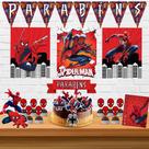 Kit só um bolinho decoração Homem Aranha Aniversário festa em casa banner, topo bolo