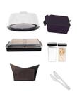 Kit sobre a mesa 6 peças preta micromax