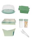 Kit sobre a mesa 6 peças verde menta