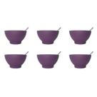 Kit Sobremesa Brinox Coza 12 Peças Roxo Purpura - 99388/4466