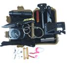 Kit Sobrevivência Emergência Camping Trilha Canivete Pesca