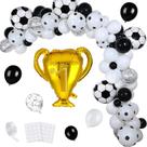 Kit Soccer Champion Balloon Arch, 105 unidades com balão de troféu Kit Soccer Champion Balloon Arch, 105 unidades com balão de troféu