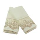 Kit Social (Lavabo) 2 Peças c/Renda 30x50cm Buettner Janine Creme