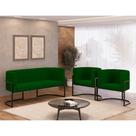 Kit Sofá 2 Lugares + 2 Poltronas para Recepção Balaqui